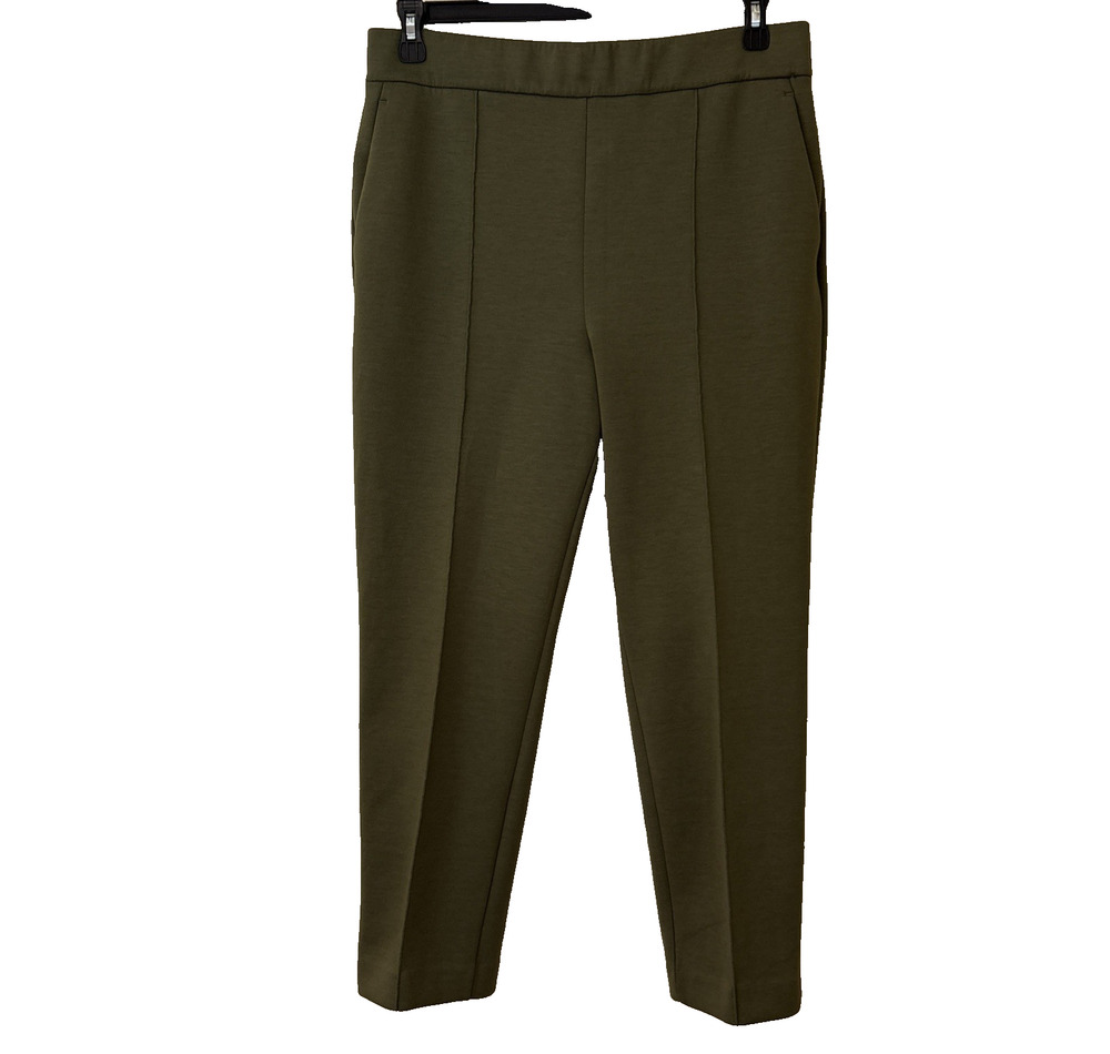 Ann Taylor Womens Size Large Olive Green Trouser Pants Career Work Office